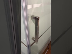 সাদা প্রিন্টিং গ্লাস এবং অ্যালুমিনিয়াম ফ্রেম সহ সাশ্রয়ী মূল্যের শাওয়ার কক্ষ