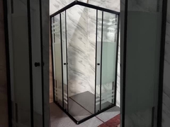 আধুনিকের জন্য ফ্রিজড প্রিন্টিং গ্লাস সহ কাস্টমাইজযোগ্য স্কয়ার শাওয়ার ইনক্লুসিভ